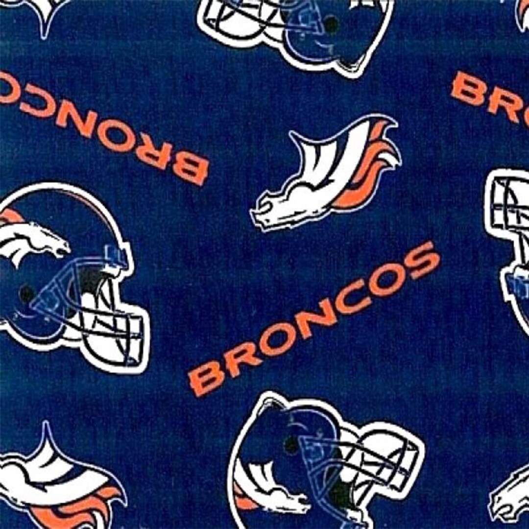 Denver Broncos NFL Fleece Fabric Sold by the Yard & Bolt Ideal for