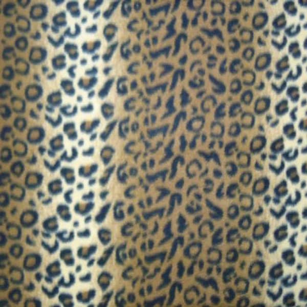 Jaguar Spots Print Fleece Fabric - Sold by the Yard & Bolt - Ideal for Sewing Projects, Scarves, No Sew Fleece Throws and Tie Blankets