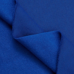 Royal Blue Polyester Sweatshirt Fleece Fabric - 85/15% Polyester Cotton - 60" Wide -  Sold by the Yard for Hoodies, Sweatshirts & Sweatpants