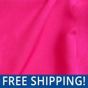 Fuchsia Polyester Poplin Fabric - Sold by the Yard and Bolt - Ideal for Apparel, Backdrops, Drapes, Tablecloths & Decorations