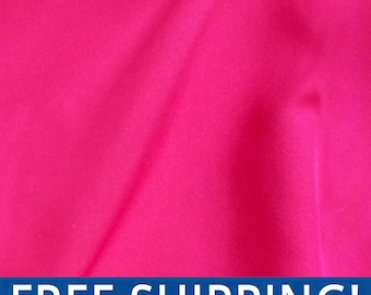 Fuchsia Polyester Poplin Fabric - Sold by the Yard and Bolt - Ideal for Apparel, Backdrops, Drapes, Tablecloths & Decorations