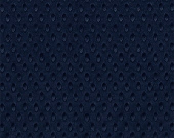 Navy Minky Dimple Dot Fabric - Sold by the Yard & Bolt - Ideal for Blankets, Robes, Soft Toys and Baby Apparel