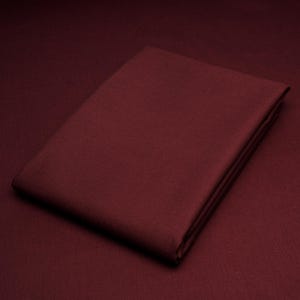 Burgundy Poly Cotton Twill Fabric - 60&quot; Wide - 65/35% Polyester Cotton - Sold by the Yard - for Pants, Jackets, Skirts, Upholstery