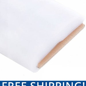 White Tulle Fabric - 1 Bolt of 54&quot; x 40 Yards - Ideal for Weddings, Veils, Party Decorations, Bridal Showers & Gift Wrapping