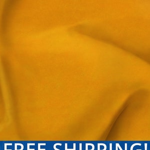 Gold Polyester Poplin Fabric - Sold by the Yard and Bolt - Ideal for Apparel, Backdrops, Drapes, Tablecloths & Decorations