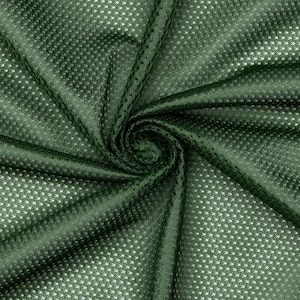 Hunter Green Micro Mesh Jersey Fabric - 60&quot; Wide - 100% Polyester - Small Holes - Sold by The Yard - for Athletic Jersey Uniforms
