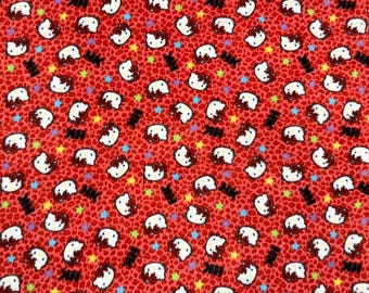 Hello Kitty Red Fleece Fabric - 60" Wide - 100% Polyester - Sold by the Yard - for No Sew Fleece Throws and Tie Blankets