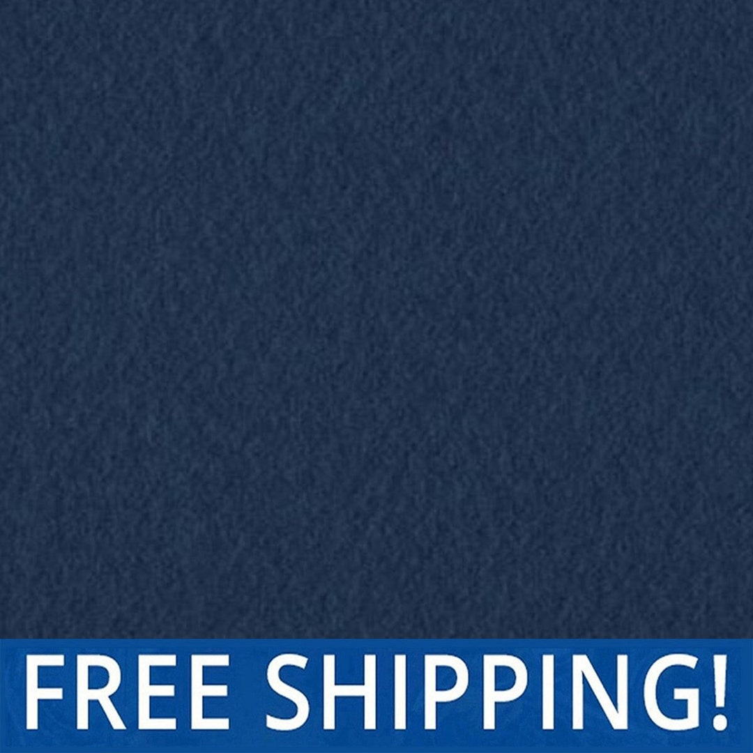 Navy Solid Fleece Fabric Sold by the Yard & Bolt Ideal for Etsy