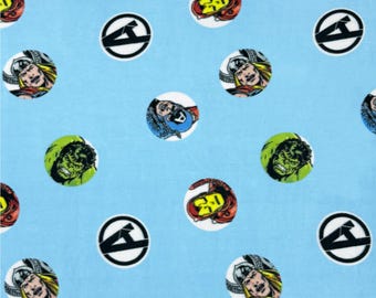 Marvel Avengers Retro Comics Fleece Fabric - 60" Wide - 100% Polyester - Sold by the Yard - for No Sew Fleece Throws and Tie Blankets