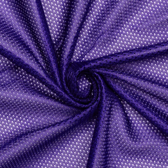 Purple Micro Mesh Jersey Fabric - 60" Wide - 100% Polyester - Small Holes - Sold by The Yard - for Athletic Jersey Uniforms