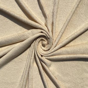 Ivory Terry Towel Fabric  - 10 oz - 45&quot; Wide - 100% Cotton - Sold by the Yard - for Robes, Towels, Washcloths, Cleaning Cloths & Dish Rags