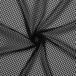 Black King Mesh Jersey Fabric - 60&quot; Wide - Large Holes - Sold by The Yard & Bolt - Ideal for Athletic Jersey Uniforms