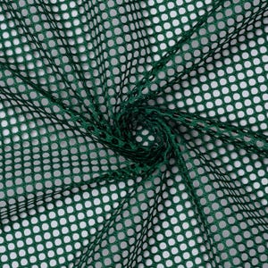 Hunter Green King Mesh Jersey Fabric - 60&quot; Wide - Large Holes - Sold by The Yard & Bolt - Ideal for Athletic Jersey Uniforms