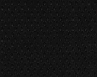 Black Minky Dimple Dot Fabric - Sold by the Yard & Bolt - Ideal for Blankets, Robes, Soft Toys and Baby Apparel