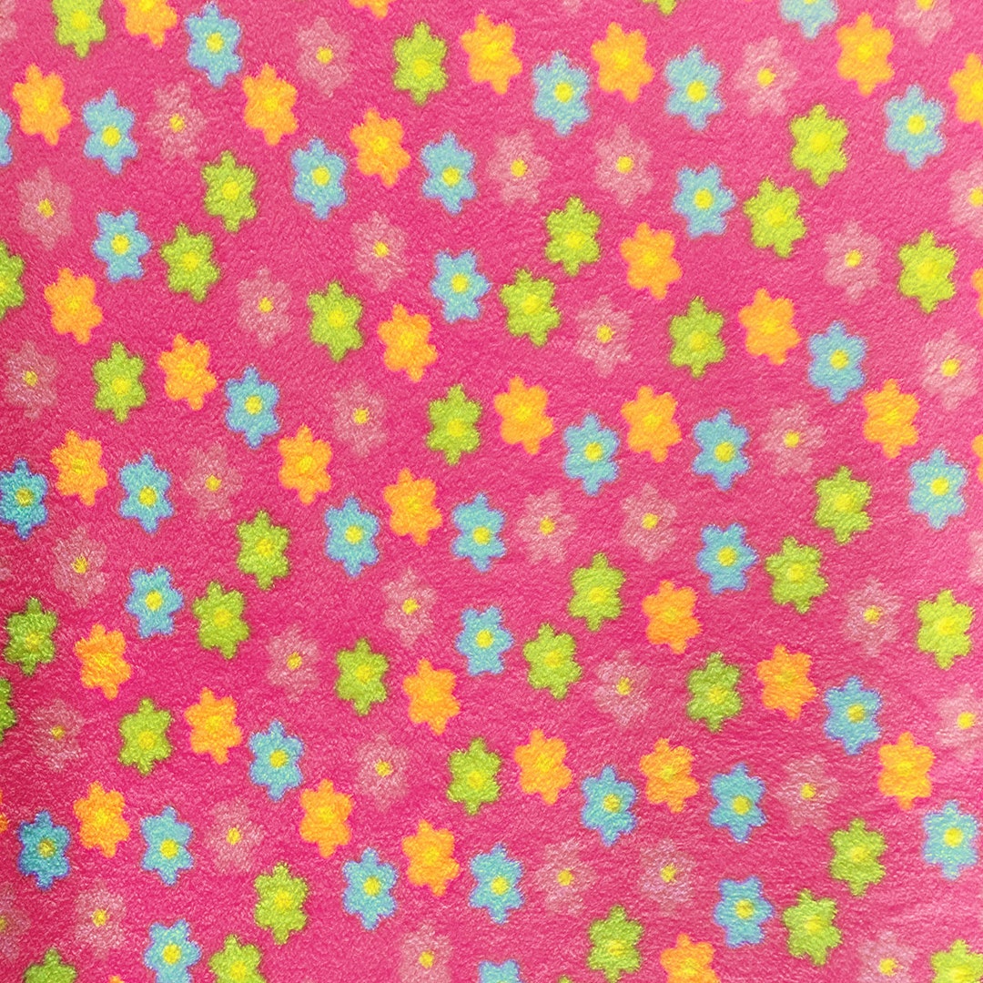 Bright Daisy Flower Fleece Fabric Sold by the Yard & Bolt Etsy