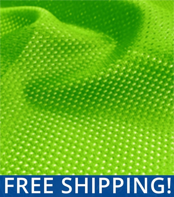 Neon Green Micro Mesh Jersey Fabric 60 