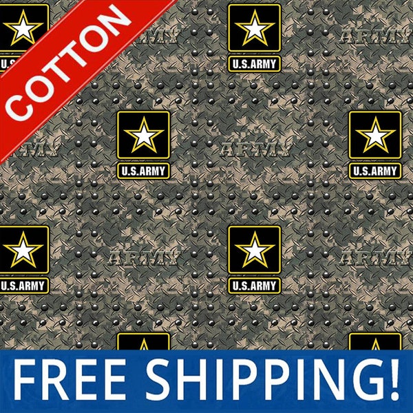 United States Army Cotton Fabric - Sold By The Yard and Bolt - Buy More & Save More - Free Shipping!!