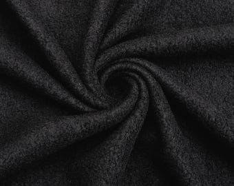 Black Anti-Pill Fleece Fabric by the Yard | 60" Wide | for Blankets & DIY Crafts