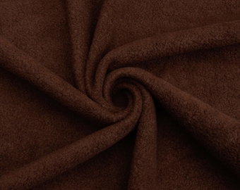 Brown Anti-Pill Fleece Fabric by the Yard | 60" Wide | for Blankets & DIY Crafts