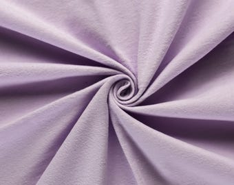 Lilac Solid Flannel Fabric by the Yard | 44" Wide | for Baby Blankets, Scarves and Sleepwear