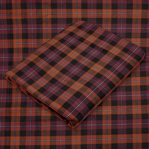 Rust Tartan Plaid Flannel Fabric - 60&quot; Wide - 100% Cotton - Sold by the Yard - for Shirts, Scarves, Pajamas & Blankets