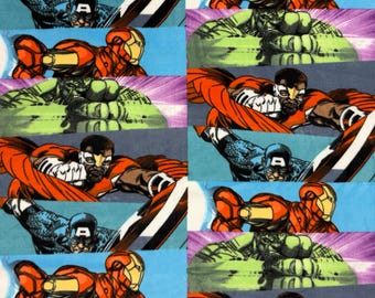 Marvel Avengers Super Heroes Fleece Fabric - 60" Wide - 100% Polyester - Sold by the Yard - for No Sew Fleece Throws and Tie Blankets