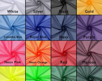 King Mesh Jersey Fabric - 60" Wide - Large Hole Athletic Mesh - Variety of Colors - Sold by The Yard -  Ideal for Athletic Jersey Uniforms