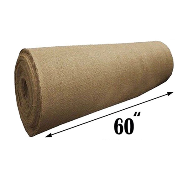 Premium Natural Burlap Fabric - 100% Jute - 60" Wide - Sold by The Yard & Bolt - Great for Weddings, Home Crafts, and Gardening