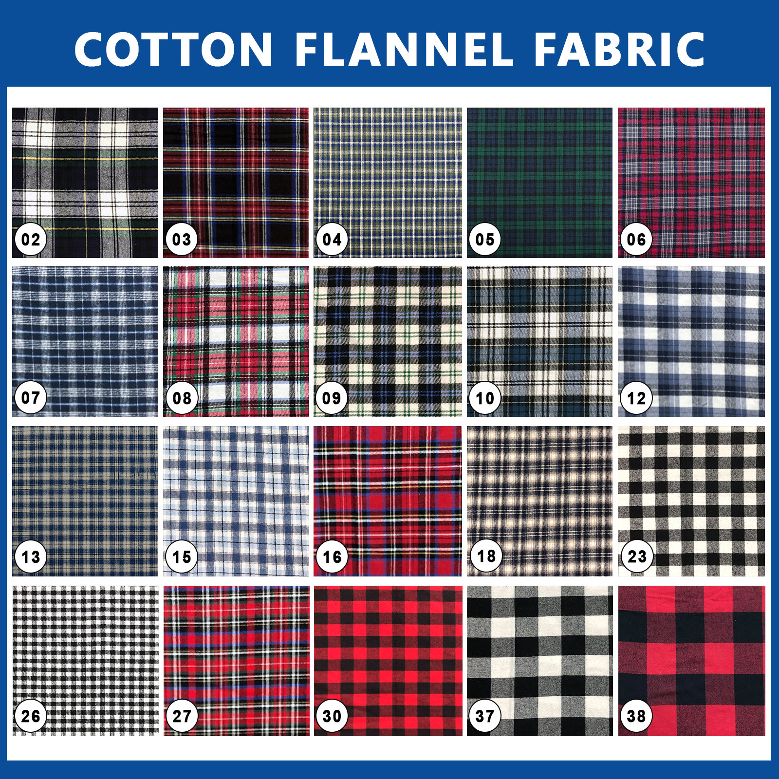 Tartan Plaid Flannel Fabric