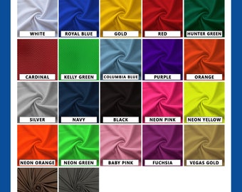 Pro Mesh Heavy Weight Jersey Fabric - 60" Wide - 100% Polyester - Sold by The Yard - for Athletic Apparel and Sports Uniforms