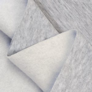 Heather Gray Polyester Sweatshirt Fleece Fabric - 85/15% Polyester Cotton - 60" Wide -  Sold by the Yard for Hoodies, Sweaters & Sweatpants