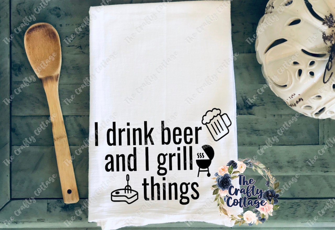 King Of The Grill Towel / Kitchen Towels / Grill Master Towel Etsy
