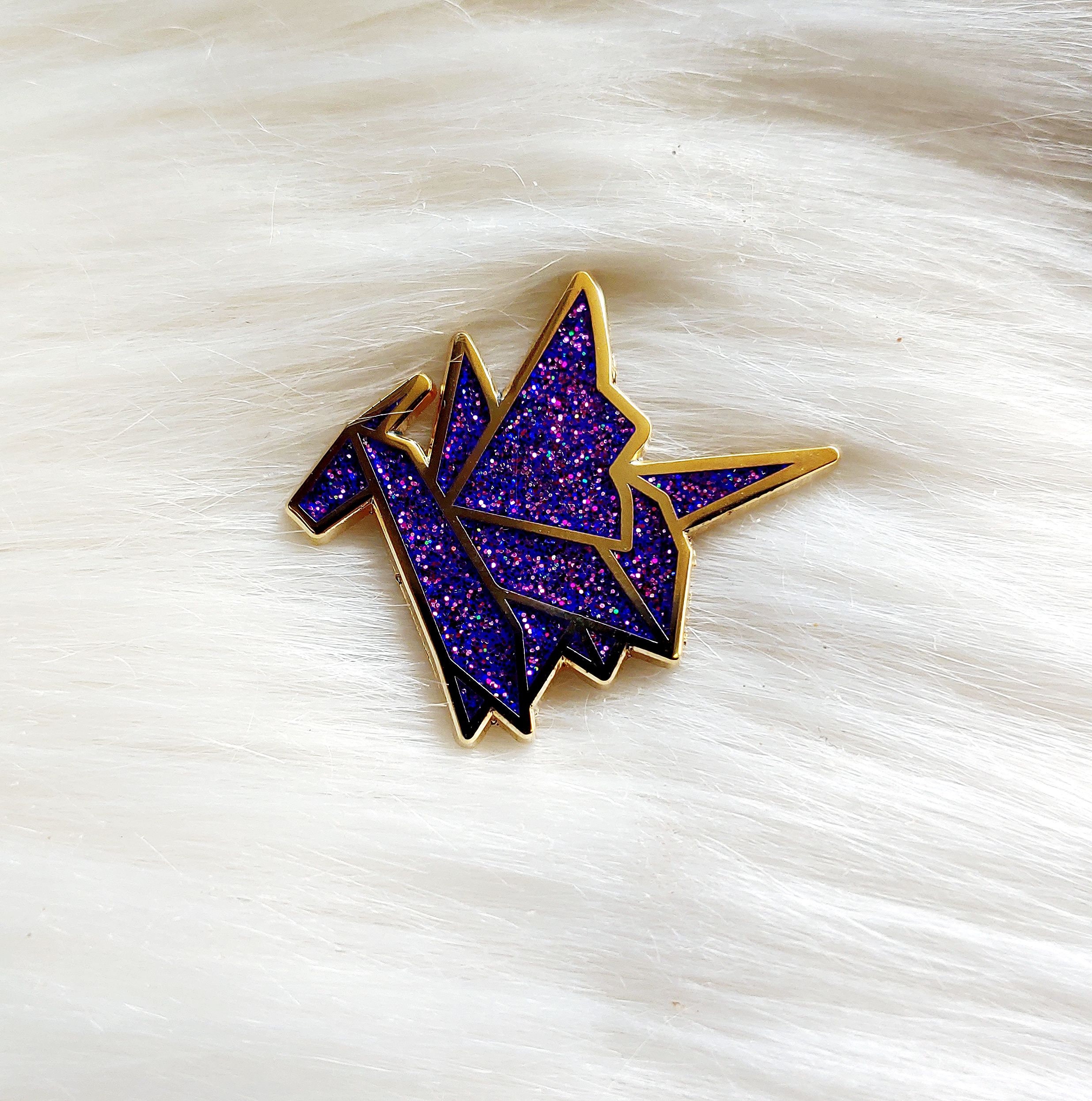 origami dragon glitter galaxy