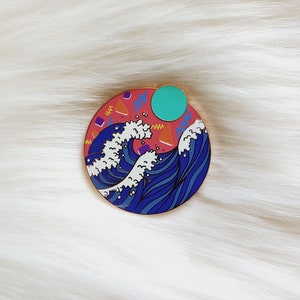 New Wave Retro Enamel Pin