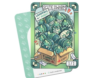Foil Scute Swarm Copy Token MTG - Etsy