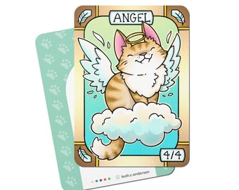 5 Angel Tokens for Magic the Gathering