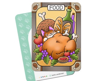 5 Food Tokens for Magic the Gathering