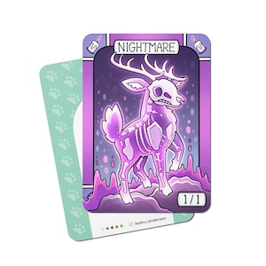 5 Nightmare Tokens for Magic the Gathering