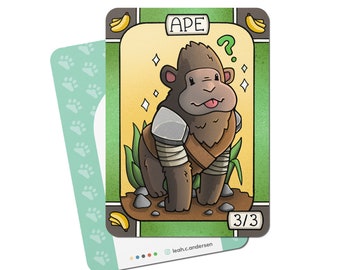 Ape Token 2/2 Green Series 2 of Givememana's Tokens Magic the