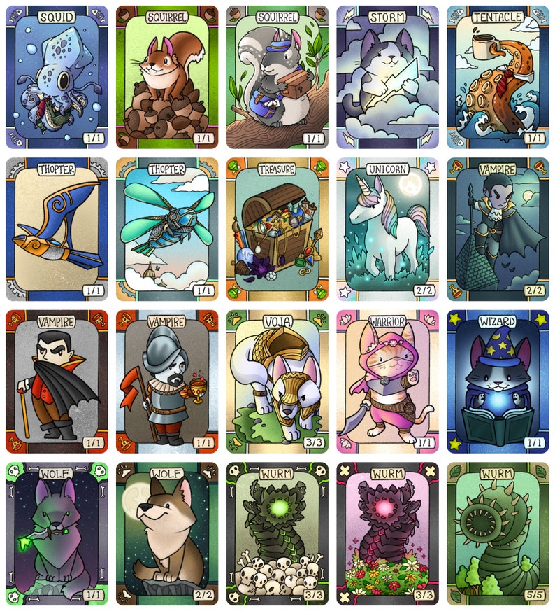 125 Unique Tokens for Magic the Gathering Etsy