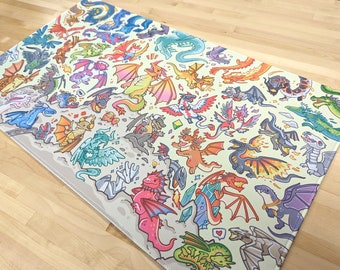 Dragons of Magic Playmat // Deskmat and Mousepad // Accessories for MTG