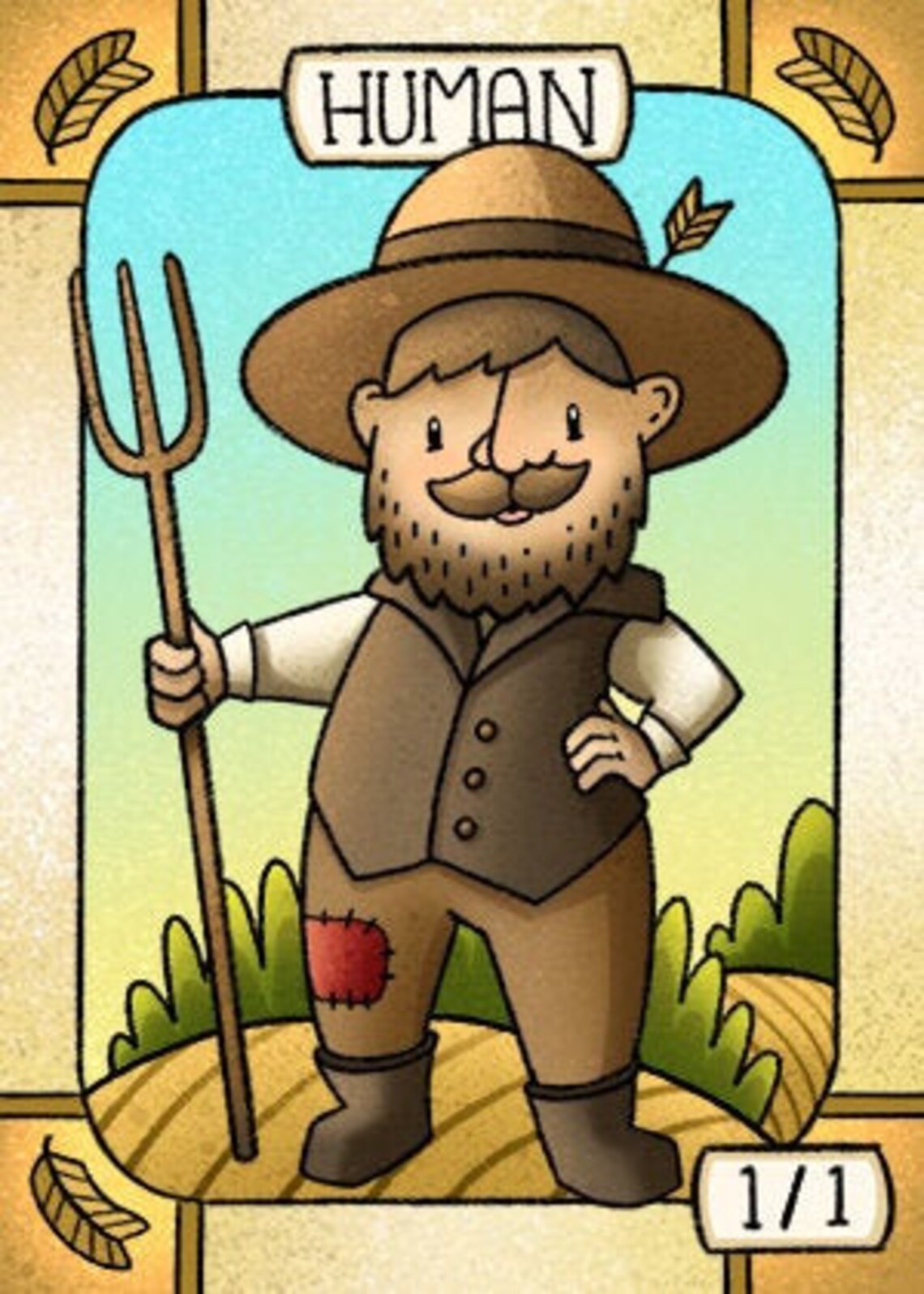 10 Human Tokens for Magic the Gathering Etsy