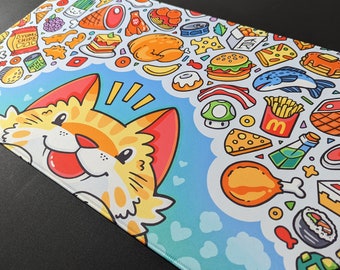 Cat Feast Playmat // Deskmat and Mousepad // Accessories for MTG