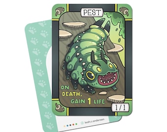 5 Pest Tokens for Magic the Gathering