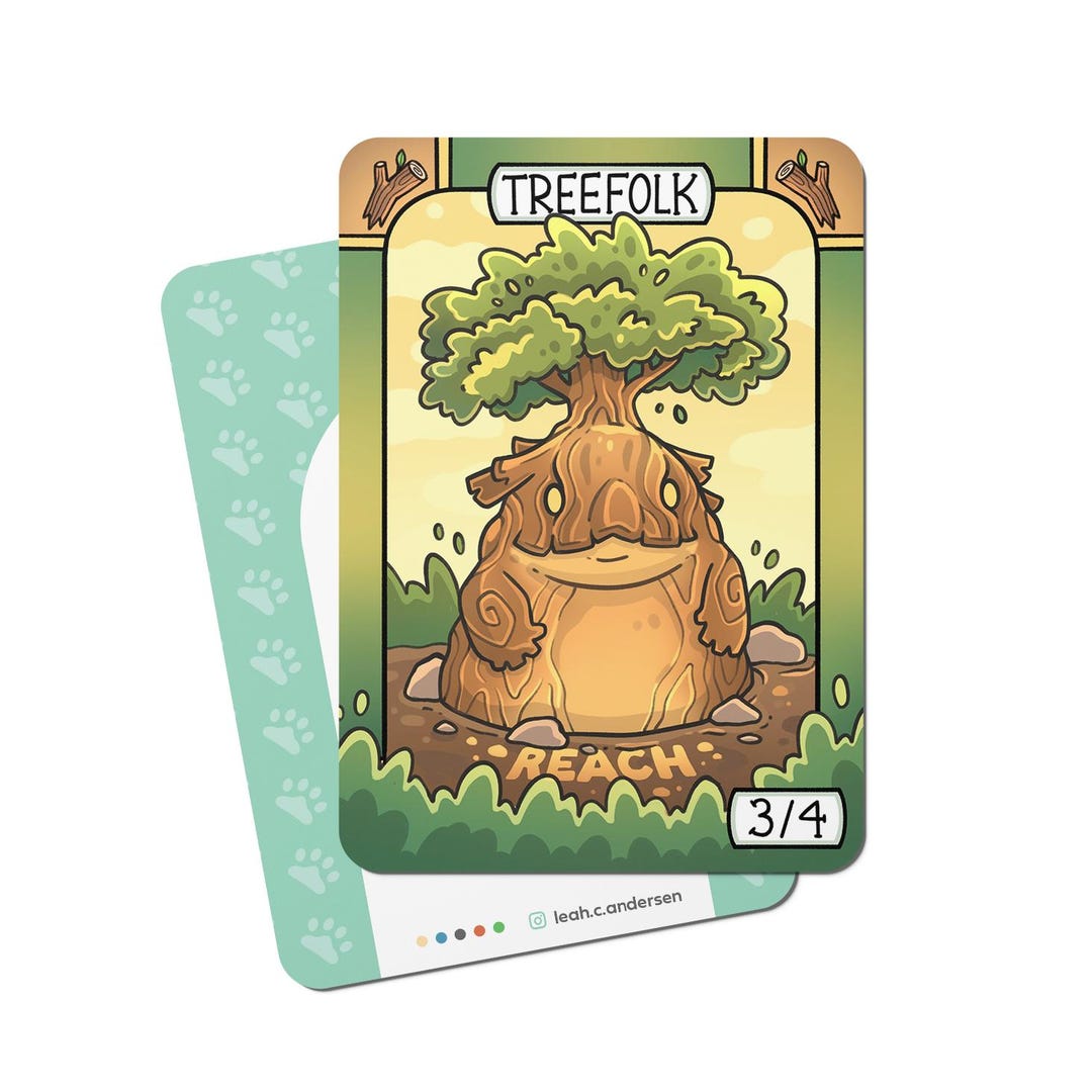 Treefolk 5 Treefolk Tokens for Magic the Gathering - Etsy