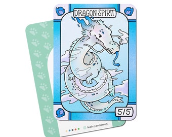 Mtg Dragon Spirit 5/5 Double Sided Token Alternative Art - EDH
