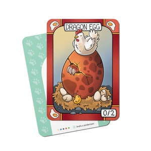 Nesting Dragon 5 Nesting Dragon Egg Tokens for Magic the Gathering - Etsy