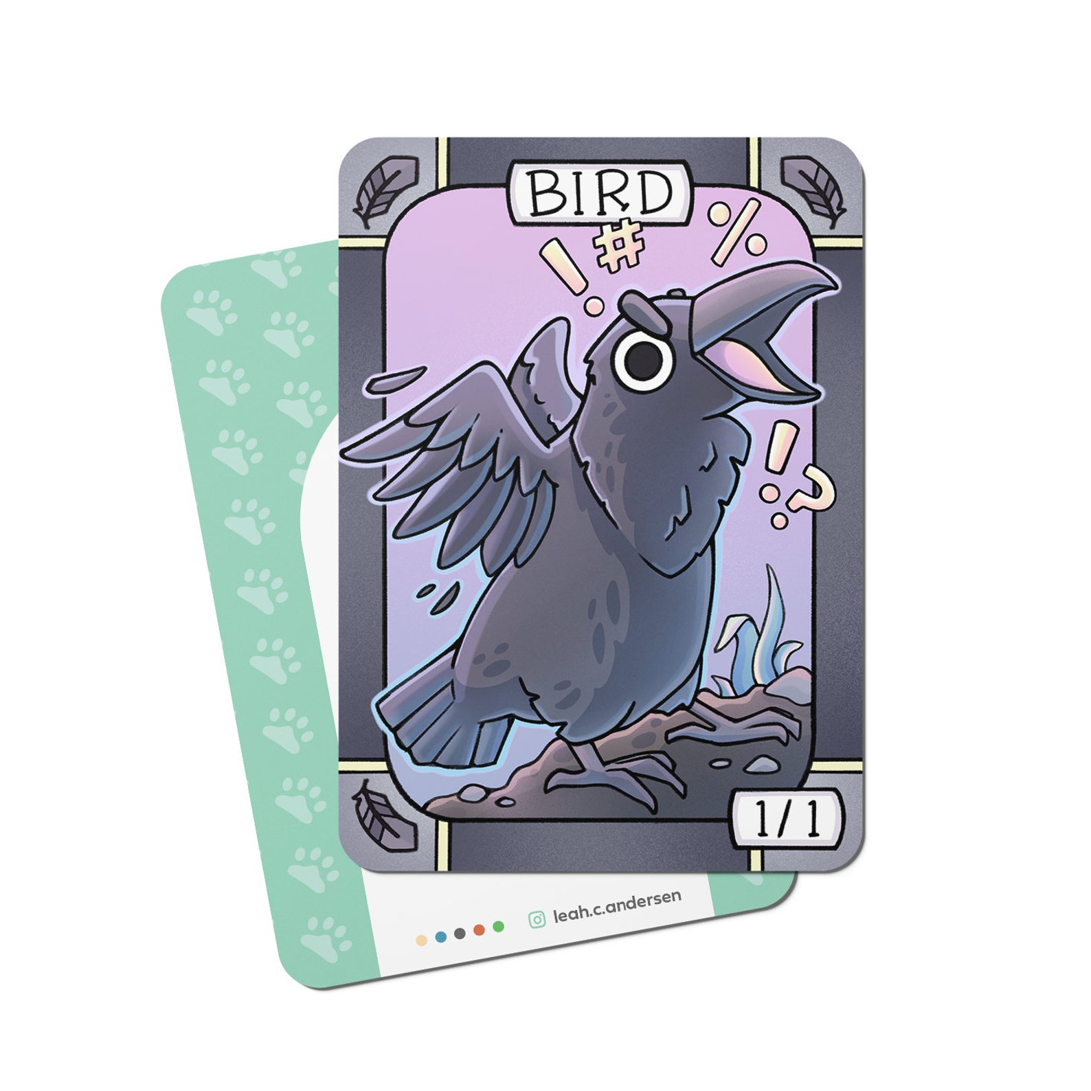 5 Bird (black) Tokens for Magic the Gathering - Etsy