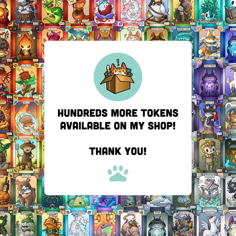 5 Forest Dryad Tokens for Magic the Gathering image 3