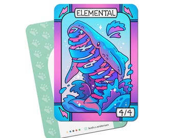 5 4/4 Elemental Tokens for Magic the Gathering